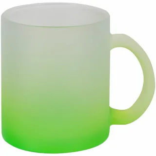 Кружка стекляная матовая зелёная